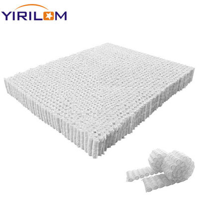 Tamaño completo personalizado de 2,0 mm de alambre de acero de 18 cm de altura colchón blanco de bolsillo