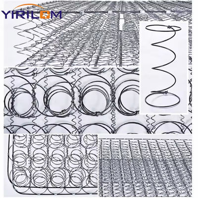Unidad de bobina de colchón con sistema de resorte de alambre Bonnell de acero de alto carbono para tecnología de fabricación de colchones