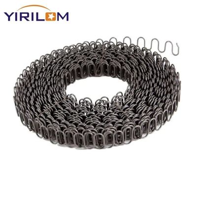 Diámetro de alambre negro de 3.8 mm Zig Zag Primavera para sofá o silla de cama
