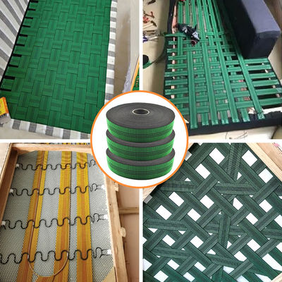 Sofá y silla con telas elásticas Banda de látex Reparación de muebles de bricolaje Tapicería Modificación de sofá Elasbelt hecha de caucho Materiales PP PE