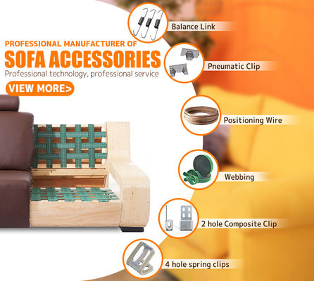 Sofá y silla con telas elásticas Banda de látex Reparación de muebles de bricolaje Tapicería Modificación de sofá Elasbelt hecha de caucho Materiales PP PE