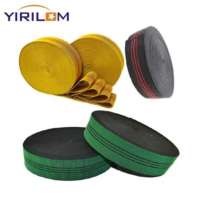 Cinturón de sofá de alta elasticidad 1,5 mm espesor 26m o 50m/rollo Banda elástica de caucho importada