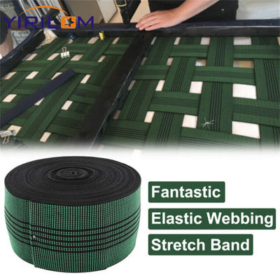 1.5 mm de espesor Tejido de caucho elástico importado con poliéster para el sofá de muebles