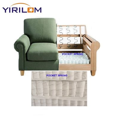 Sofá de resorte de bolsillo para tamaño y forma personalizados Sofá de bolsillo interior bobinas de resorte con alambre de acero de alto carbono
