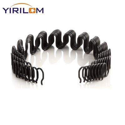 Pintura negra S en forma de serpiente Primavera de 3,0 mm Zigzag Primavera para colchón y sofá Primavera