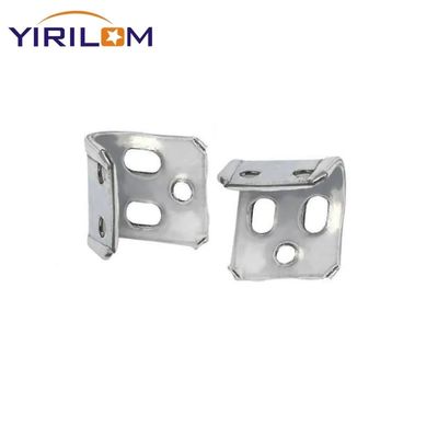 Clip de resorte de sofá de 4 agujeros medio revestido de plástico recubrido de zinc sujetador de muebles para equipos de sofá