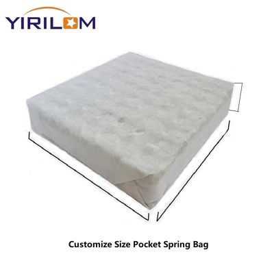 Tamaño y forma personalizado Comodidad bobinas de resorte de bolsillo para soporte de cojín de sofá