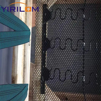 Tira de clip de plástico reforzado con nailon de 10 cm de distancia entre nudos y 200 m de longitud para fijación de muelles en zigzag de sofá