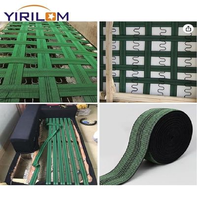 Tejido de caucho de alta elasticidad con poliéster de nylon para accesorios interiores del sofá