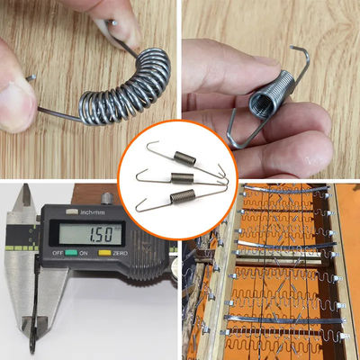 1.5mm Diámetro 97mm longitud de acero de alto carbono hilo de equilibrio gancho de resorte clip de fijación para la suspensión de muebles