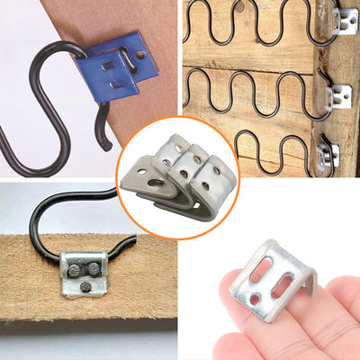 Accesorios para sofás duraderos 4 agujeros de resorte de 0,8 mm/1,0 mm de espesor para muebles