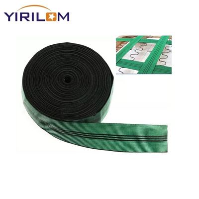 Tapicería verde banda de estiramiento de telaraña elástica para sofá y sofá