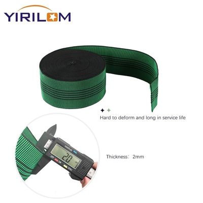 Tapicería verde banda de estiramiento de telaraña elástica para sofá y sofá
