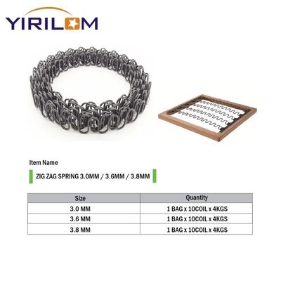 Productor profesional de muebles de Foshan Sofá zigzag tapicería resorte sinuoso nariz de serpente
