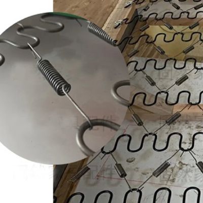 Cuello de equilibrio de resorte de alta tensión de acero al carbono de 10 cm de longitud para fijación de resorte en zigzag