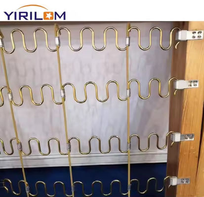 Sofá de 4 agujeros de metal, clip de resorte zigzag para accesorios de hardware