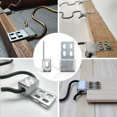 Buen precio 4 agujeros Sofá Primavera Sofá Metal plástico Compuesto Clips para muebles Zigzag Primavera