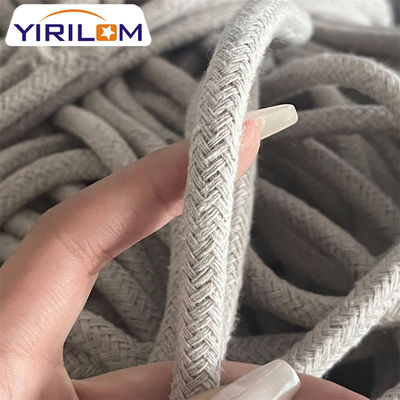 Venta al por mayor de accesorios para muebles de cuerda de tubería de algodón natural de 4 mm
