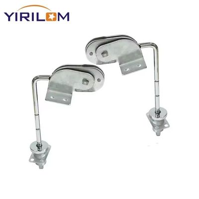 En general, el conector de muebles del sofá es una bisagra ajustable Mecanismo de apoyabrazos de hierro de plata Sofá de apoyo para la cabeza es una bisagra