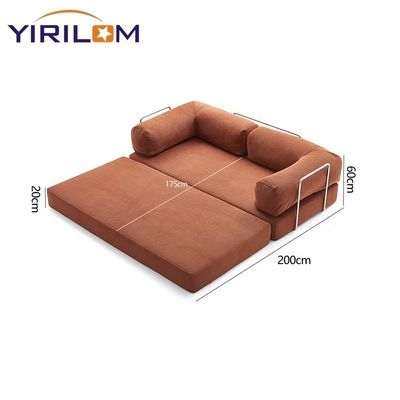 Sofá cama modular de alta calidad Multifunción Sofá plegable Conjuntos de esponja Teca Compresión Muebles de salón