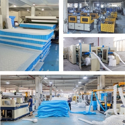 Unidad de colchón de resorte de bolsillo de tamaño King 1.8mm alambre de acero 5.5 giros