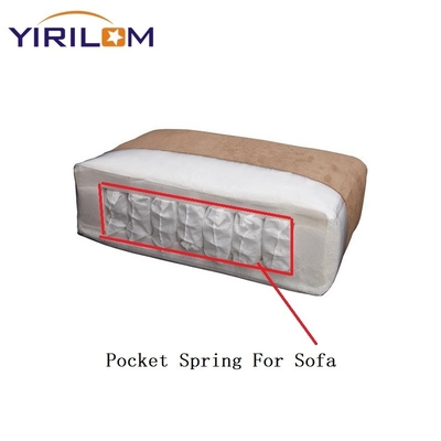 Muelles ensacados para sofá personalizados, alambre de acero con alto contenido de carbono de 8 cm-25 cm de altura