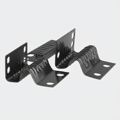 Clip de resorte con zinc recubierto de 4 agujeros para equipos de sofá con diseño medio cubierto de plástico