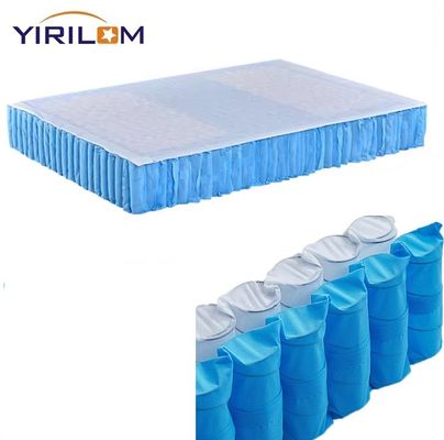 Unidad de resorte de bolsillo de alambre de acero de alto carbono con tamaño personalizado y soporte de borde de envoltura de espuma para colchón