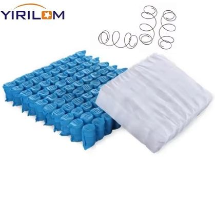 Resorte ensacado de alambre de acero con alto contenido de carbono para cojín de sofá con tamaño personalizado y embalaje comprimido y enrollado