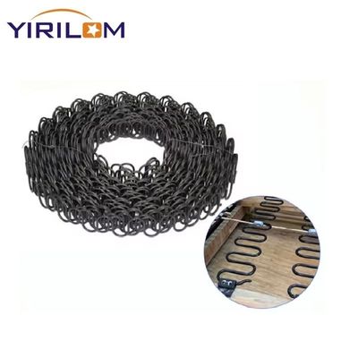 Resorte en zigzag de 3,8 mm de diámetro de alambre con recubrimiento antioxidante, 4 kg por rollo para fabricación de sofás