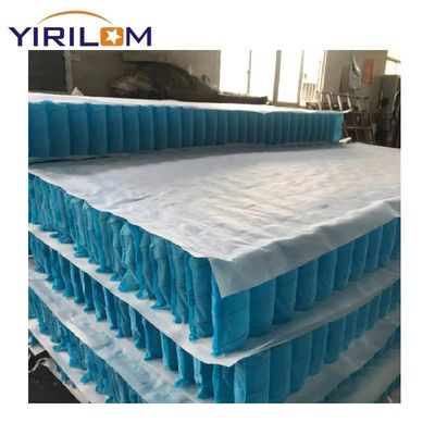 70# Unidad de resorte de bolsillo de alambre de acero de alto carbono con 5 ~ 7 vueltas y zonas 1/3/5/7 para la producción de colchones