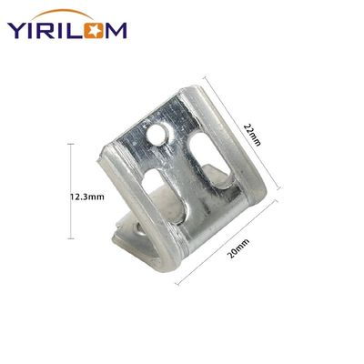 Clip de resorte cubierto de plástico a medias y galvanizado con zinc de 5 orificios OEM para herrajes de muebles de sofá