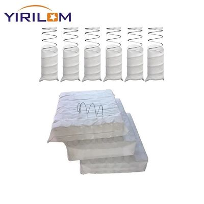 Resorte de bolsillo para sofá de alambre de acero con alto contenido de carbono con cubierta de tela no tejida y tamaño personalizable