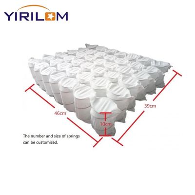 Resorte ensacado para sofá de alambre de acero con alto contenido de carbono de 1,8 mm con tamaño personalizable para cojines de sofá
