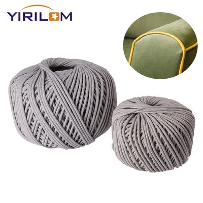 Buen precio Venta al por mayor de accesorios para muebles de cuerda de tubería de algodón natural de 4 mm en línea