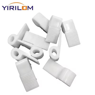 Clip de resorte de plástico de material PE con tamaño de 45,6 mm y resorte en zigzag para muebles