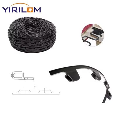 200m de longitud de rodillo Sofa de plástico de fijación de cinta de clip con material de nylon y PP para 10cm, 12cm, 15cm distancia de nudos