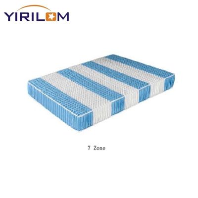 Unidad de resorte de bolsillo de acero de alto carbono de 5 zonas para colchón con tamaño personalizable