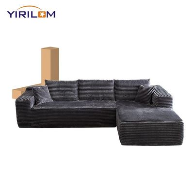 Buen precio Sofá de compresión moderno con tapicería de corduroy de rollo comprimido al vacío y tamaño personalizable para el salón en línea