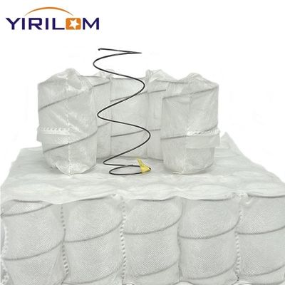 Unidad de resorte ensacado para sofá con alambre de acero de alto carbono, con tejido de 65-100g/㎡ y tamaño personalizado