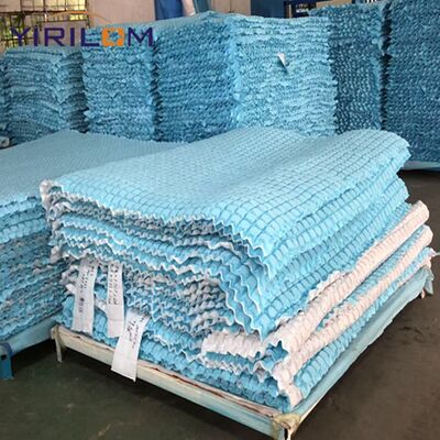 Unidad de resorte de micro bolsillo de alambre de acero de alto carbono con diámetro de acero de 1,6 mm ~ 2,3 mm y cubierta de tela no tejida para soporte de colchón