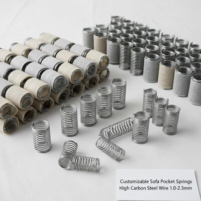 Sofá de alambre de acero de alto carbono Muelle de bolsillo con tamaño personalizable y embalaje comprimido