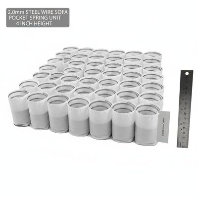 2.0mm alambre de acero 4' de altura confort ergonómico sofá unidad de resorte de bolsillo para un mayor soporte