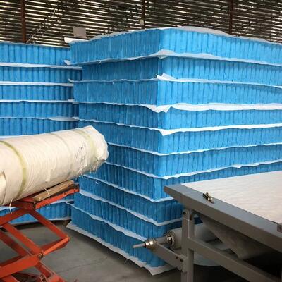 Sistema de muelles ensacados duradero para colchones con muelles anidados independientes diseñados para mejorar el soporte y la comodidad del colchón para una larga duración