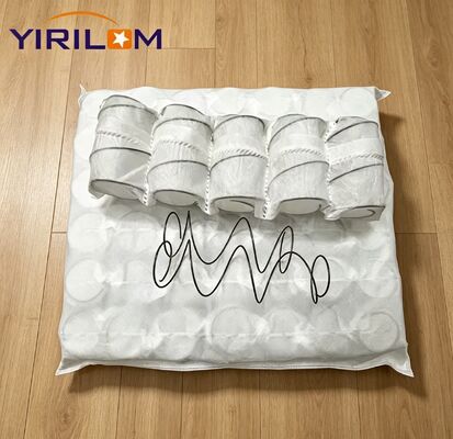 Unidad de resortes ensacados para sofá independiente, silencioso, de altura personalizable, 6-23 cm, con alambre de acero con alto contenido de carbono para fabricantes de muebles