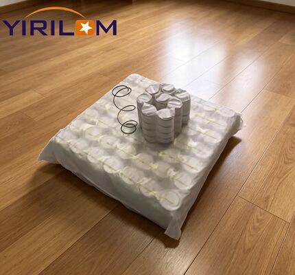 Unidad de resorte de bolsillo no tejido de 80 gramos de color blanco para sofá y colchón