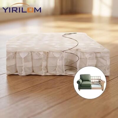 Unidad de resortes ensacados para sofá independiente personalizada con alambre de acero con alto contenido de carbono y capacidad de carga de 40 lb para cojín de asiento