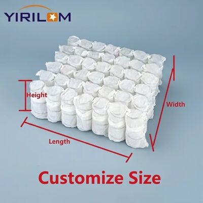 Buen precio 2.0mm Acero de alto carbono de alambre Comprimido Sofá de embalaje de rodillos Unidad de resorte de bolsillo para fabricantes de asientos en línea