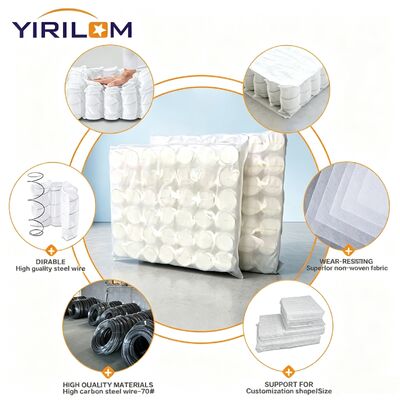 Buen precio Directo de fábrica 1.0mm-2.3mm Acero Sofá de alambre de bolsillo de resorte con 6-25cm de altura y tamaño personalizado en línea