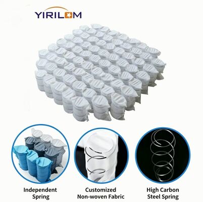 Sofá de alambre de acero de alto carbono de resorte de bolsillo con soporte independiente y tamaño personalizable para mayor comodidad